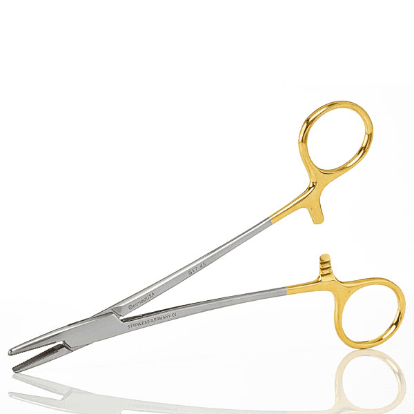 Mayo Hegar Needle Holder Curved 16cm Tungsten Carbide