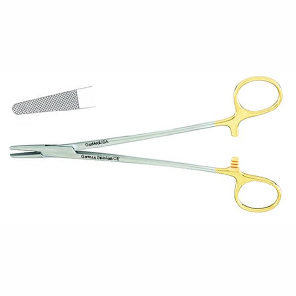 Mayo Hegar Needle Holder Curved 18cm Tungsten Carbide