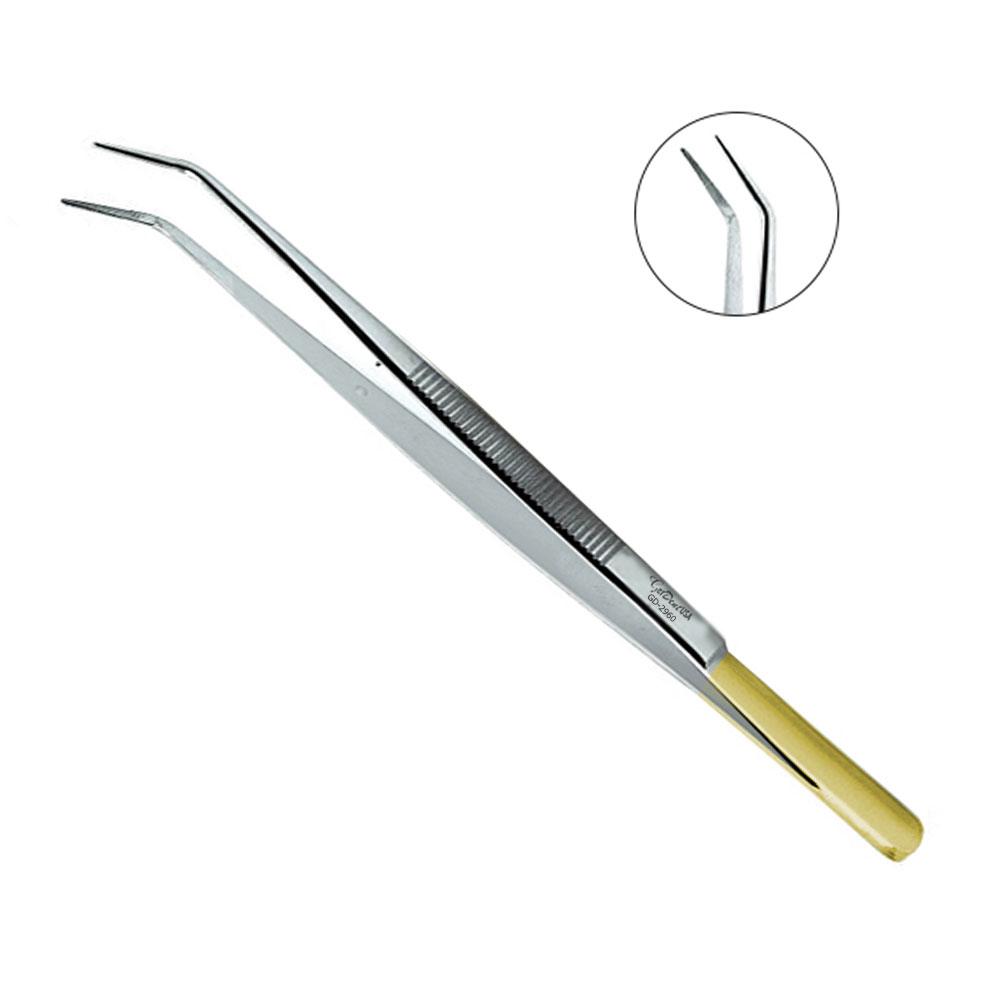 Goldman-Fox Tweezer Tissue Forceps 15cm Left Tip Curve