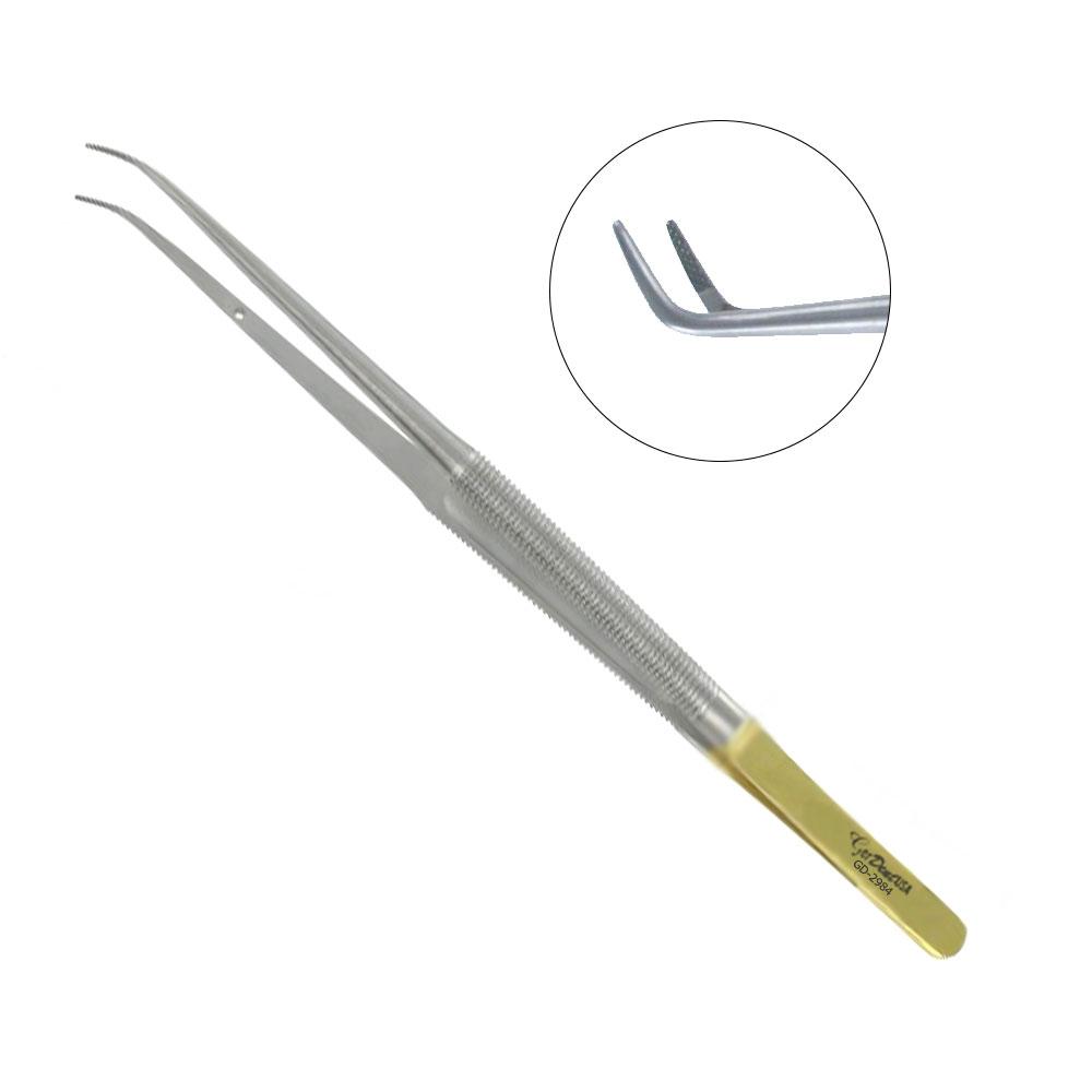 Gerald Delicate Tweezer Tissue Forceps 18cm TC Insert Jaws