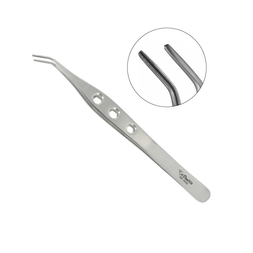 Atraumatic Debakey Tweezer Tissue Forceps Curved 18cm