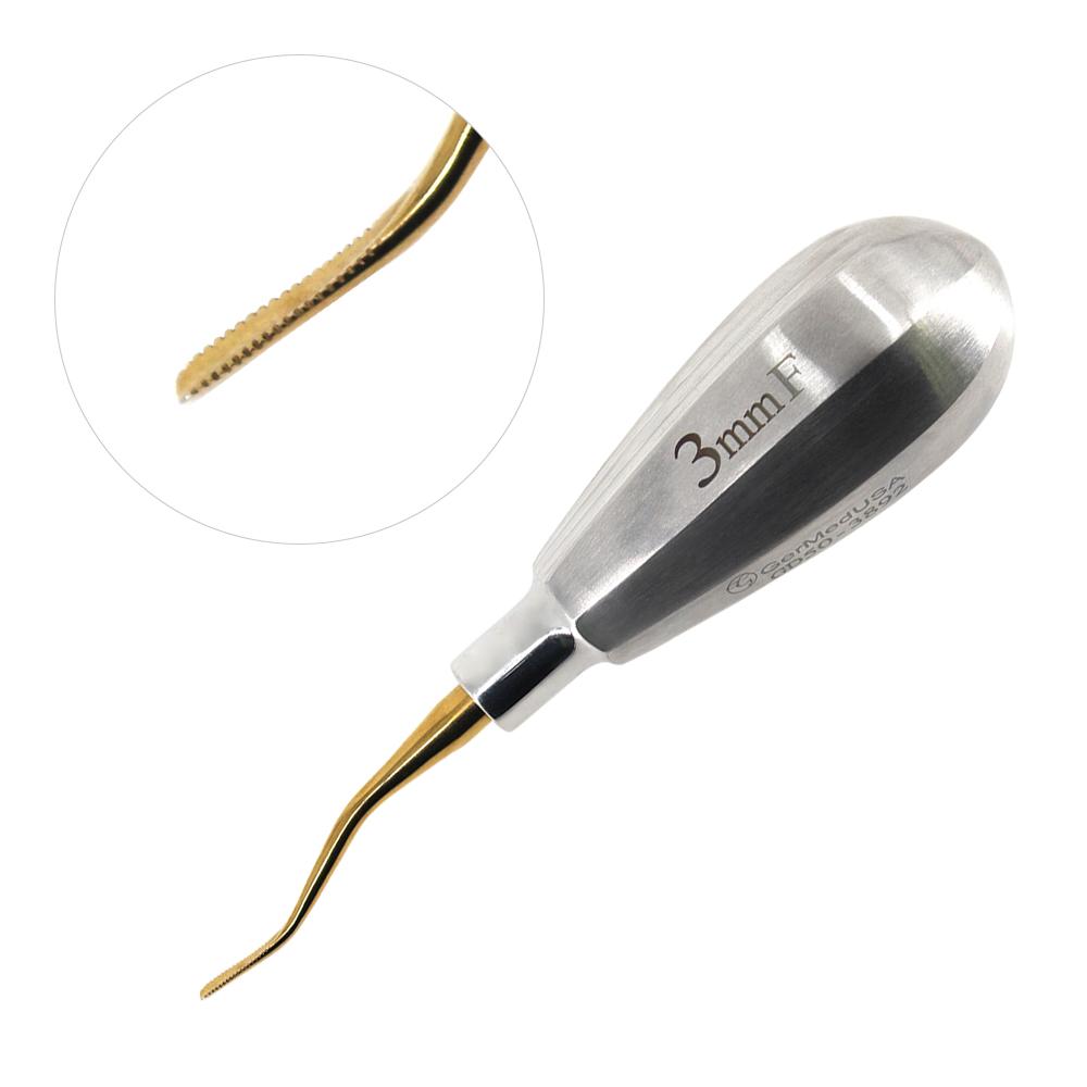 Glux Luxating Forward Angle 3mm Micro Serrated Tip Small Stubby Handle