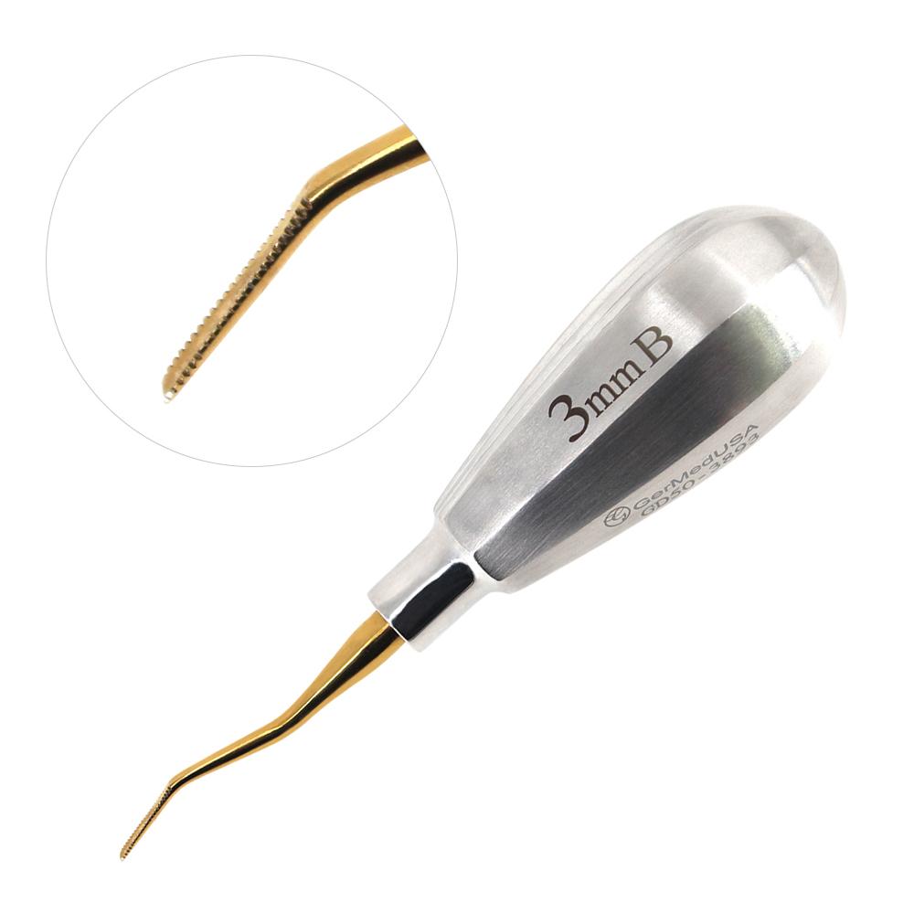 Glux Luxating Backward Angle 3mm Micro Serrated Tip Small Stubby Handle