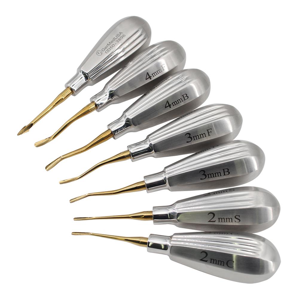 Glux Luxating Set of 7 Small Stubby Handle With Micro Serrated Tip