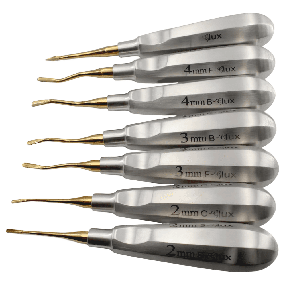 Glux Luxating Set of 7 Standard Handles With Micro Serrated Tip