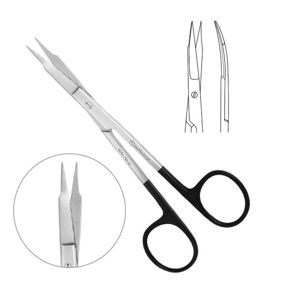 Goldman-Fox Gum Scissors 12.5cm (5") Curved Supercut