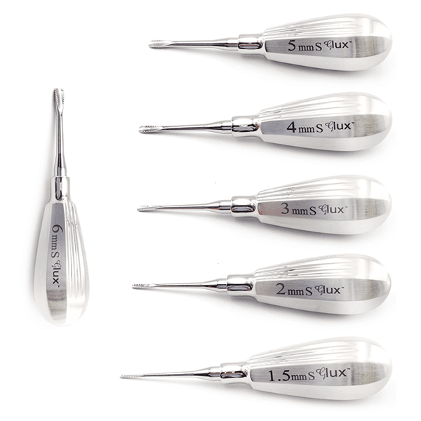 Glux Luxating Set Serrated, Short Handle