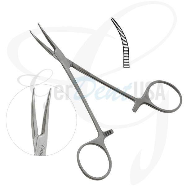 Micro Halstead Mosquito Forceps 5" Curved