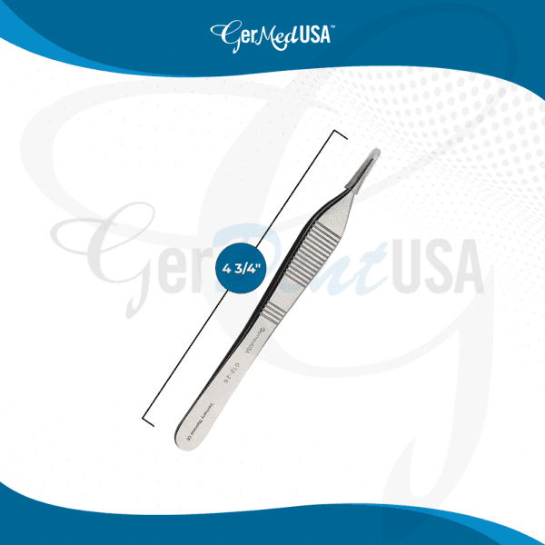 Adson Brown Tissue Forceps 7X7 Teeth 4 3/4"