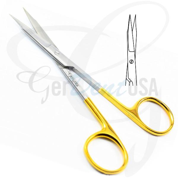 Goldman Fox Gum Scissors 5" Straight Tungsten Carbide