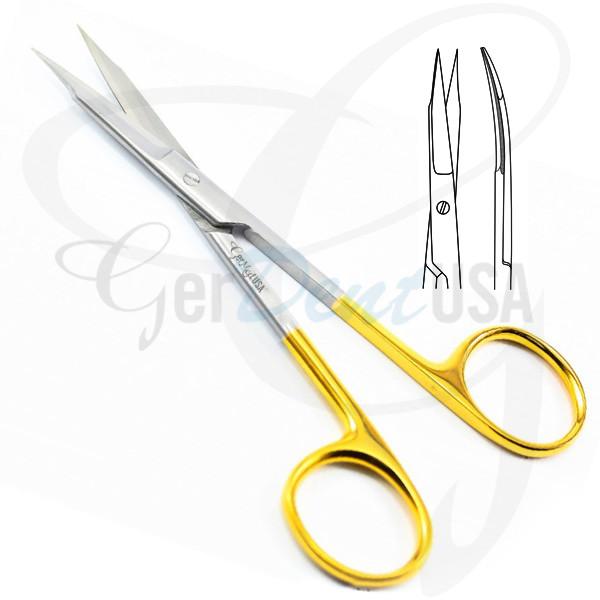 Goldman Fox Gum Scissors 5" Curved Tungsten Carbide