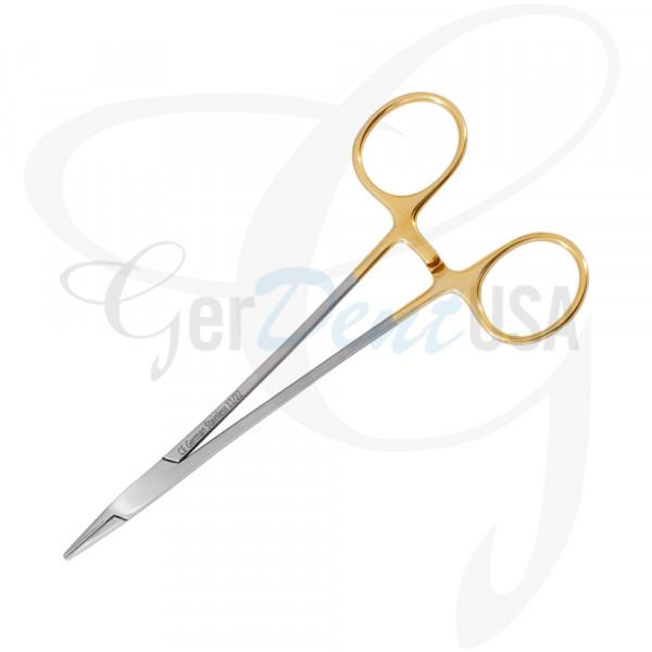 Crile-Wood Needle Holder Curved 15cm TC Insert Jaws