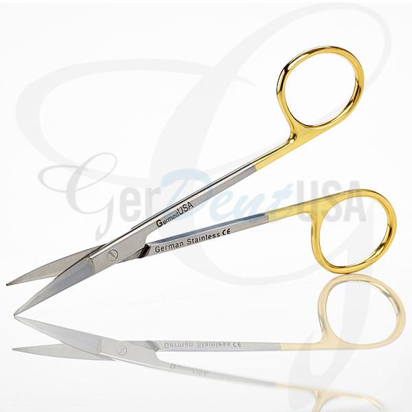 Iris Scissors 11.5cm, Curved TC Insert Jaws
