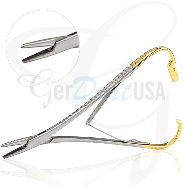 Mathieu Needle Holder Serrated 6 1/4" Tungsten Carbide