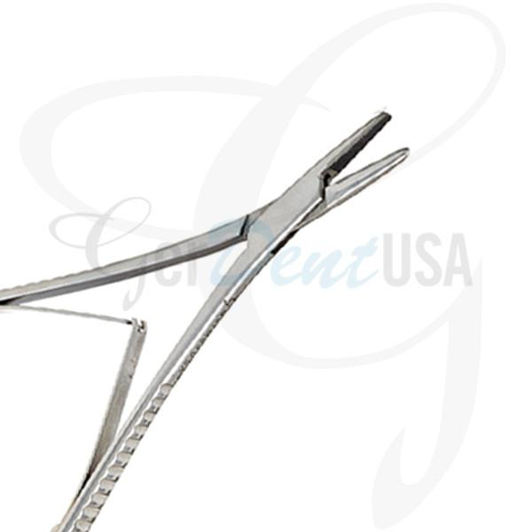 Mathieu Needle Holder Serrated 6 1/4" Tungsten Carbide