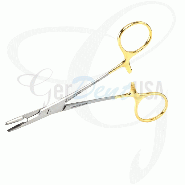 Olsen Hegar Needle Holder Scissors Combination 5 1/2" Serrated - Tungsten Carbide