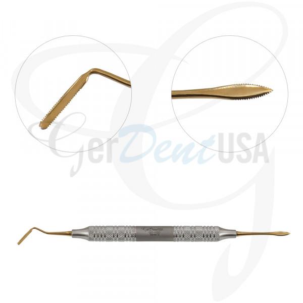 PT2 Double Ended Periotome Serrated, Coated