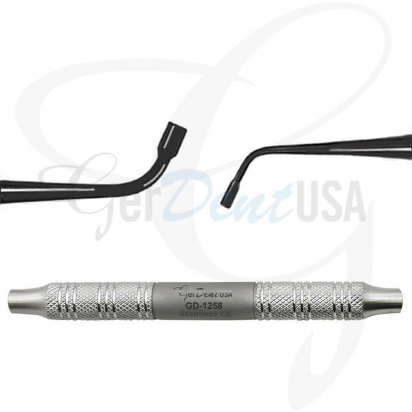 PLG 154 English Pattern Plugger/Condenser 1.4mm/2.4mm Serrated Coated