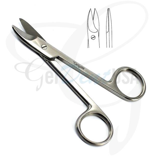 Crown Scissors Pedodontic Curved 11cm