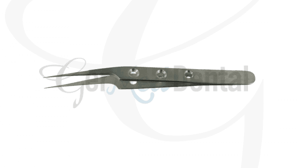 Semken Tissue Forceps 5", 1x2 Teeth Curved Tips