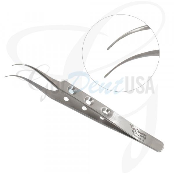 Tweezer Tissue Forceps 11.5cm Curved Tip