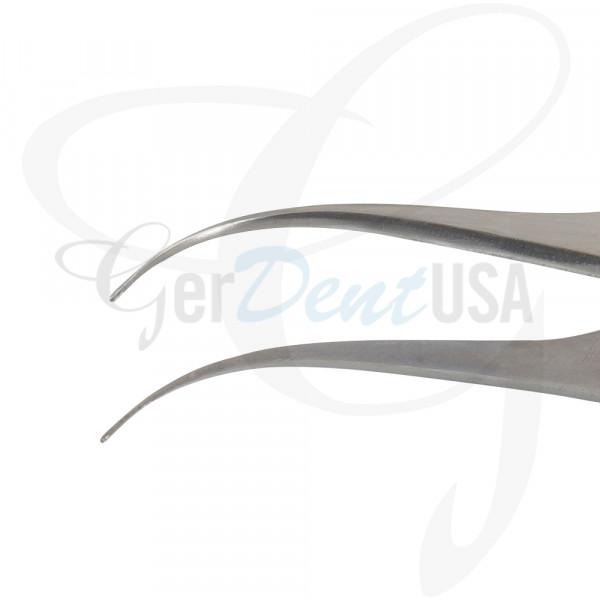 Tweezer Tissue Forceps 11.5cm Curved Tip
