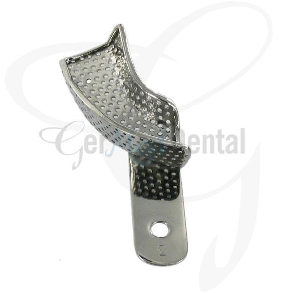 Impression Trays Perforated, Set Of Upper Left and Lower Right 60mm