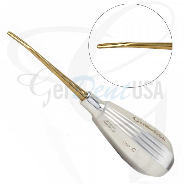 Glux Luxating Curved 2mm Micro Serrated Tip Small Stubby Handle