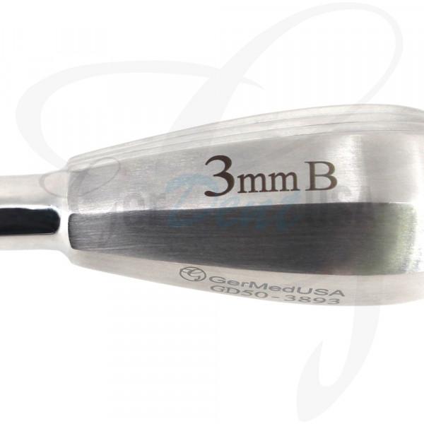 Glux Luxating Backward Angle 3mm Micro Serrated Tip Small Stubby Handle