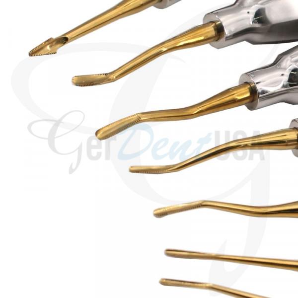 Glux Luxating Set of 7 Small Stubby Handle With Micro Serrated Tip
