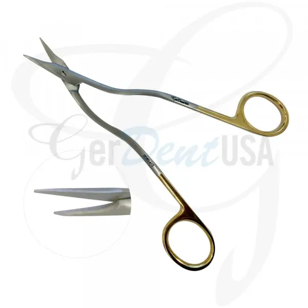 Heath Suture Scissor 6 1/2" Gold Handle