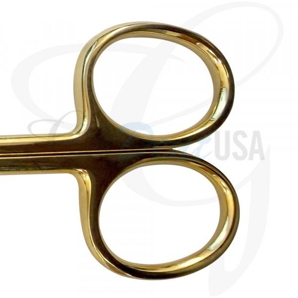 Heath Suture Scissor 6 1/2" Gold Handle