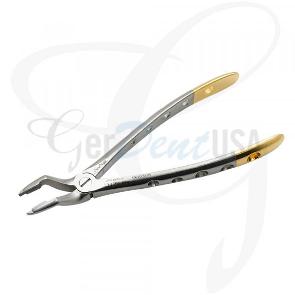 English Extraction Forceps, Upper Roots Narrow Beak No. 51a