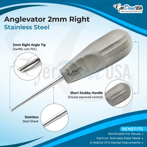 Anglevator 2mm Right Stainless Steel