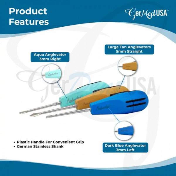 Anglevator Extraction Set With Plastic Handle