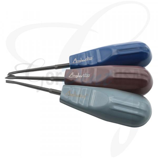 Anglevator Set Stainless Steel Handle Black Shank