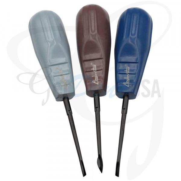 Anglevator Set Stainless Steel Handle Black Shank