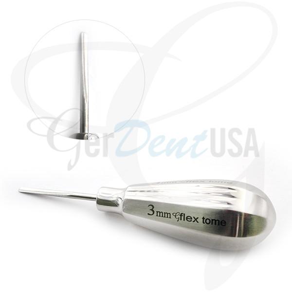 Gflex Tome Periotome Micro Serrated 3mm Flexible Titanium
