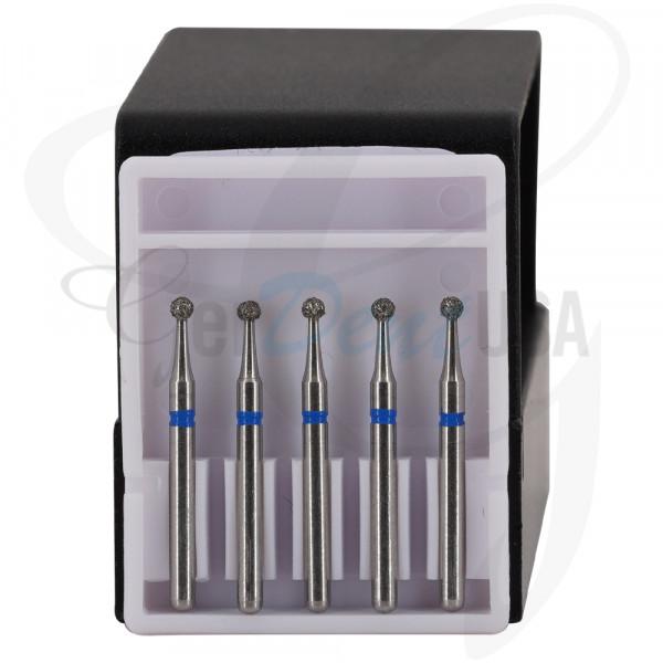 Dental Bur Diamond Round 4 - Med Grit - 19mm FG (Standard Length) - Pack of 5
