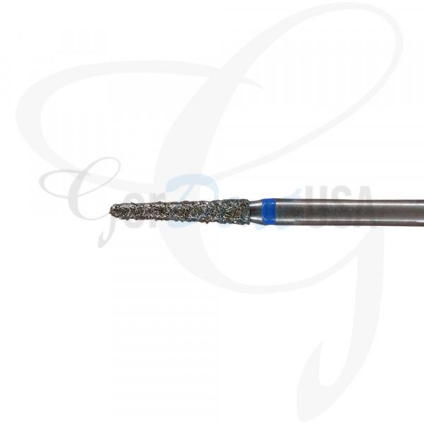 Dental Bur Diamond Taper - Med Grit - 19mm FG (Standard Length) - Pack of 5