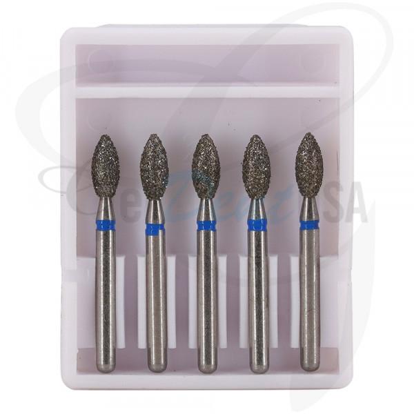 Dental Bur Diamond Football - Medium Grit 19mm FG (Standard Length) - Pack of 5