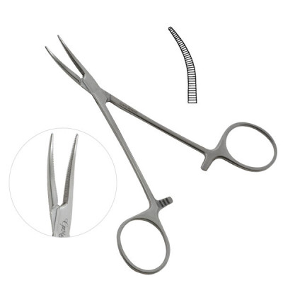 Micro Halstead Mosquito Forceps 5" Curved