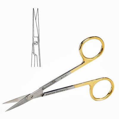 Iris Scissors 11.5cm, Straight TC Insert Jaws