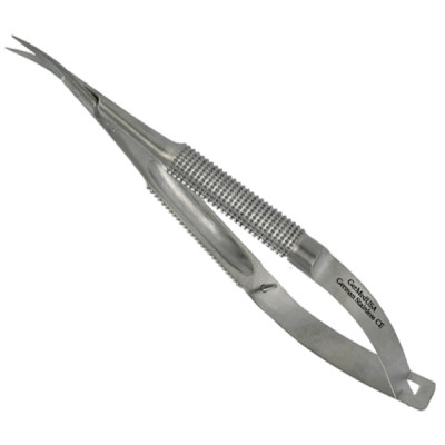 Castroviejo Surgical Scissors 10cm, Curved New Handle