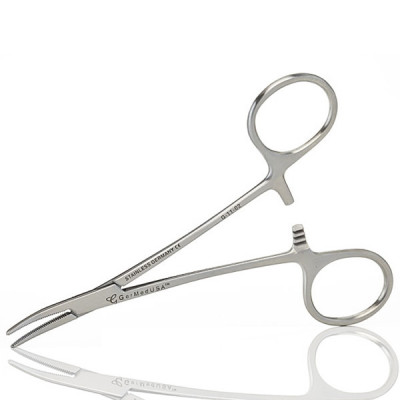 Halstead Mosquito Forceps 1x2 TH, 5" Curved