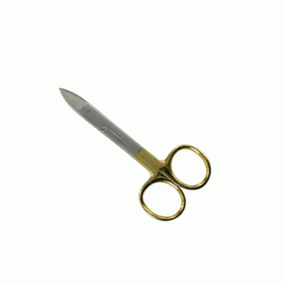 Crown Scissors Straight 10.5cm, Serrated TC Insert Blades