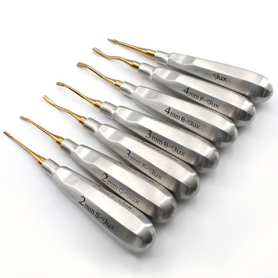 Luxating Elevators Set of 7 Standard Handles With Micro Serrated Tip