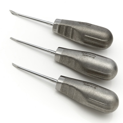 Dental Anglevator Extraction Set With Stainless Steel Handle