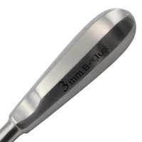 Luxating Elevator 3mm Backward Angle With Micro Serrated Tip