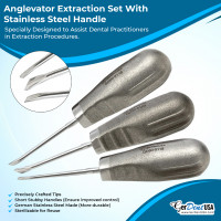 Anglevator Extraction Set With Stainless Steel Handle